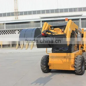 Mini Skid Steer Loader Mounted Hole Digger Attachment for Sale thumbnail-1