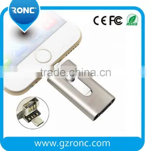 3 in 1 OTG Metal I-Flash Drive HD Usb Flash Drive Pendrives for Android/iphone/PC thumbnail-6