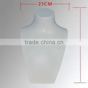 New Fashion Jewelry White Necklace Stand Bust Forms Mannequin Display thumbnail-1