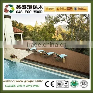 Easy Install Composite Decking Floor Outside Anti-uv Terrace Wpc Decking Solid thumbnail-1