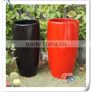 Wholesale Poly Resin Contemporary Round Flower Garden Pots thumbnail-1