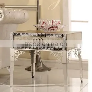 Stainless Steel Coffee Table PU Material thumbnail-2