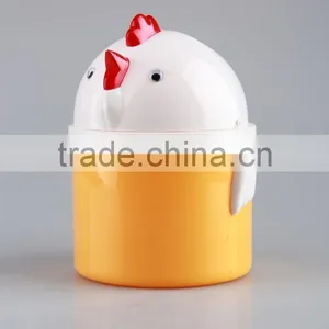 Household Garbage Can/Desktop Bin With Cartoon Patterns Plastic Trash Can thumbnail-3