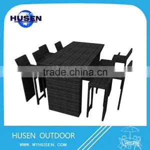 2016 the Best Sell Rattan Outdoor Table Bar Table With 6 Bar Chairs thumbnail-1