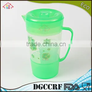NBRSC Reusable PP Plastic Water Cup Teapot Set With Printing Set of 3 thumbnail-2