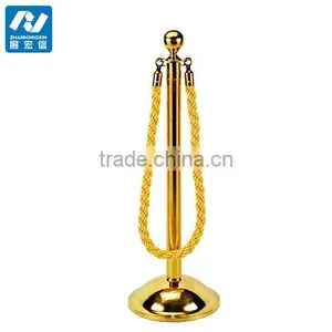 Golden Plated Rope Stanchions for Hotels thumbnail-2