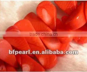 Red Melon Natural Coral Beads thumbnail-1