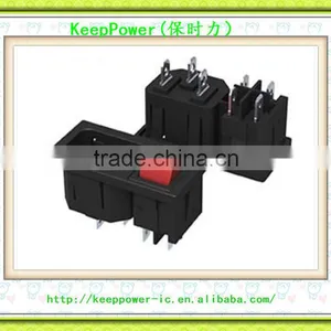 AC Power Socket Pin Block C14 Product Sub-Band Switch Two-in-One DB-14-120-D thumbnail-1