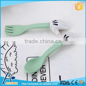 Food Grade Plastic Spoon and Fork Set for Baby thumbnail-3