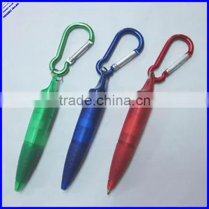 660012 Transparent Promotional Carabiner Pen thumbnail-1