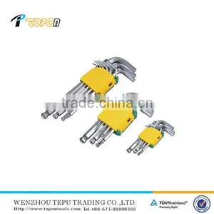 Carbon Steel Hand Tool Carbon Steel Ball End 9 Pieces Hex Key Wrench Set thumbnail-1