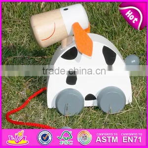 New Kid Cute Wooden Dog Pull Line Toy,Animal Design Wooden Pull Toy for Kids,Wooden Pull and Push Toy for Children W05B095 thumbnail-2