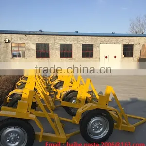 New Fiber Cable Trailer Made in CHINA/ Steel Strand Trailer/ Steel Reel Trailer thumbnail-1