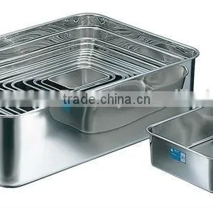 SUS304 Stainless Steel Deep Food Container Small Kitchen Utensils Stainless Steel Vats Kitchen Container thumbnail-1