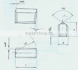 Hard Alloy Products for Coal Excavaying Tools--To Mount the "-"shaped,"+"shap, Three-flanged And"x"shaped Impact Rock Blade Bits thumbnail-1