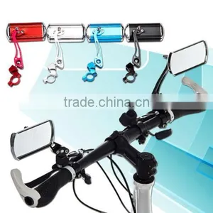 Pair Aluminum Bike Mirror Mountain Bicycle Rearview Handlebar End Rear Back View thumbnail-2