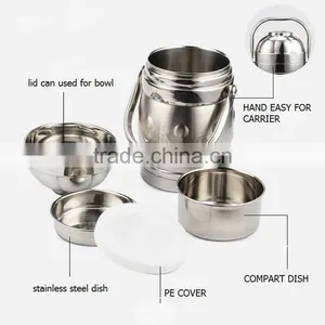 Detachable School&Office Use Lunch Box With Handle Office Use Stainless Steel Food Box thumbnail-6