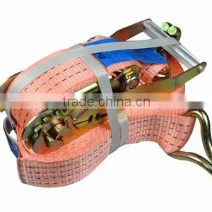2" Ratchet Tie Down 50mm With Double J Hook, Two-pieces, 2000/4000DAN, CEGS thumbnail-1
