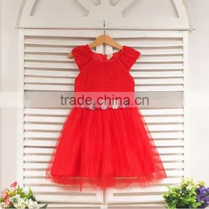 2015 Summer Girls Casual Clothing, Cool and Comfortable Girl Dresses, Wedding Flower Girl Dress, Retail Hot! thumbnail-3