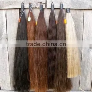 White Brown Black Color Horse Hair for Brush Tail Extensions thumbnail-2