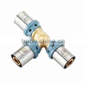 STAINLESS SLEEVE BRASS TEE thumbnail-1