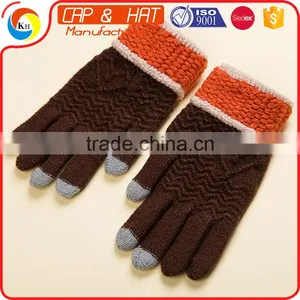 Cotton Arcylic Glove Smart Phone Winter Warm Touch Screen Gloves Best Promotional Gift thumbnail-4