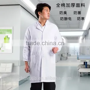 Blue Cotton Medical Work Uniform / Nurse Staff Scrub Suit Design / Navy Uniform thumbnail-4