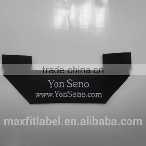 High Quality Custom Mitre Fold Main Woven Label for Clothing thumbnail-1