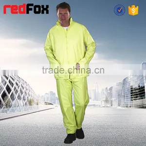 Fashion Design Long Sleeve Rubber Rain Coat With Hoods thumbnail-2