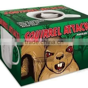 2016 New Design , Squirrel Porcelain Mug , Squirrel Attack Mug thumbnail-3