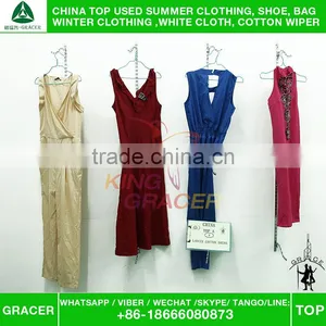 Gracer Stock Europe Style Bales 100kg Ladies Cotton Dress Used Designer Clothes thumbnail-6