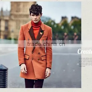 Vintagel Wool Men Coat Winter Coat thumbnail-5