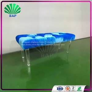 New Fashion Leather Sofa Bed Modern Lucite Sofa I-Shaped Sofa Bench thumbnail-2