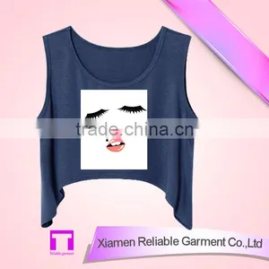100%cotton Girls Clothing Summer Top Fashion Cheap Chinese Tank Top Wholesale thumbnail-1