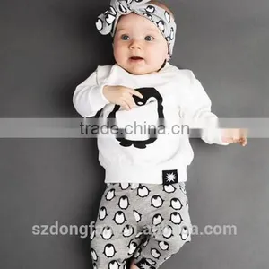 2016 Summer Baby Fashion Style Baby Boy Clothes Set, Baby Girl Clothes Soft and Comfortable T-shirt + Pants 2pcs Sets thumbnail-2