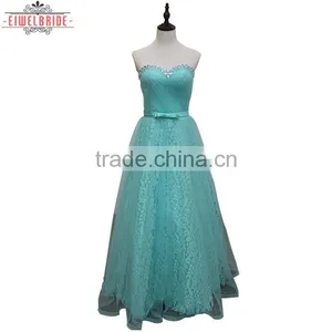 China OEM Supply Sweetheart A Line Green Wedding Dress thumbnail-1