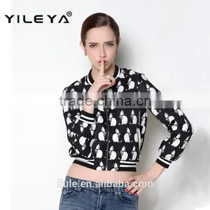 Latest Autumn Crop Style Causal Fashionable Jackets Women 2015 thumbnail-1