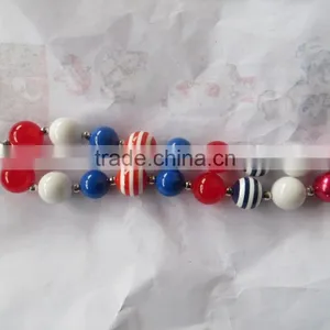 XF-405 Latest Fashion Baby Girls Beautiful Necklace Multi-color Pearl Kids Jewelly Children's Necklace thumbnail-1