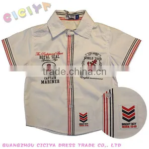 Wholesale Make to Order Summer Design Casual Boys Brand Name Shirt thumbnail-1