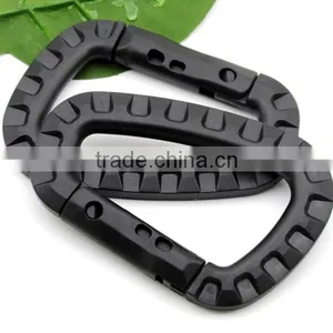 Outdoor Placstic POM D Shape Buckle Camping Climbing Carabiner Mountaineering Buckle Keychain Hook Y-280 thumbnail-2