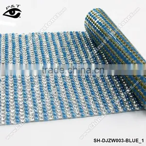 Hotfix Rhinestone With Pearl Mesh Iron on Crystal Pearl Mesh for Dress thumbnail-1