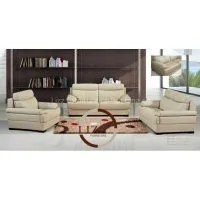 Leisure Leather Sofa L.P551B thumbnail-1