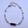 Sterling Silver Bracelet, CZ Bracelet, Rhodium Plated Bracelet thumbnail-1