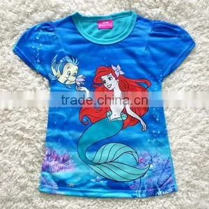 Kids Fairy Mermaid Tail Princess Round Neck T-shirt thumbnail-1
