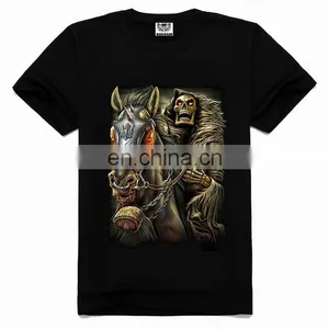 100 Cotton Bulk T-shirt,wholesale Skull Clothing thumbnail-1