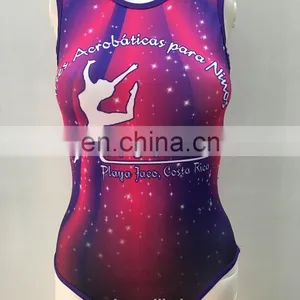 Free Custom Design Girls Dance Wear Team Uniforms Kids Ballet Leotards thumbnail-1
