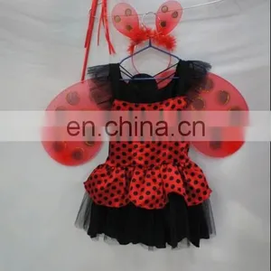 TZ-20141081 Party Carnival Halloween Children Kids Ladybug Costumes thumbnail-5