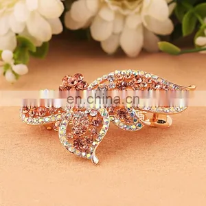 Latest Fashion Rhinestone Wig Shape Barrette Hair Clip thumbnail-1