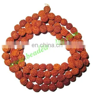 Rudraksha Beads String (mala) 5 Mukhi (five Face), Size: 9mm thumbnail-1