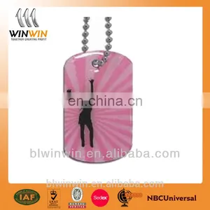 New Design Pink Metal Dog Tags thumbnail-1